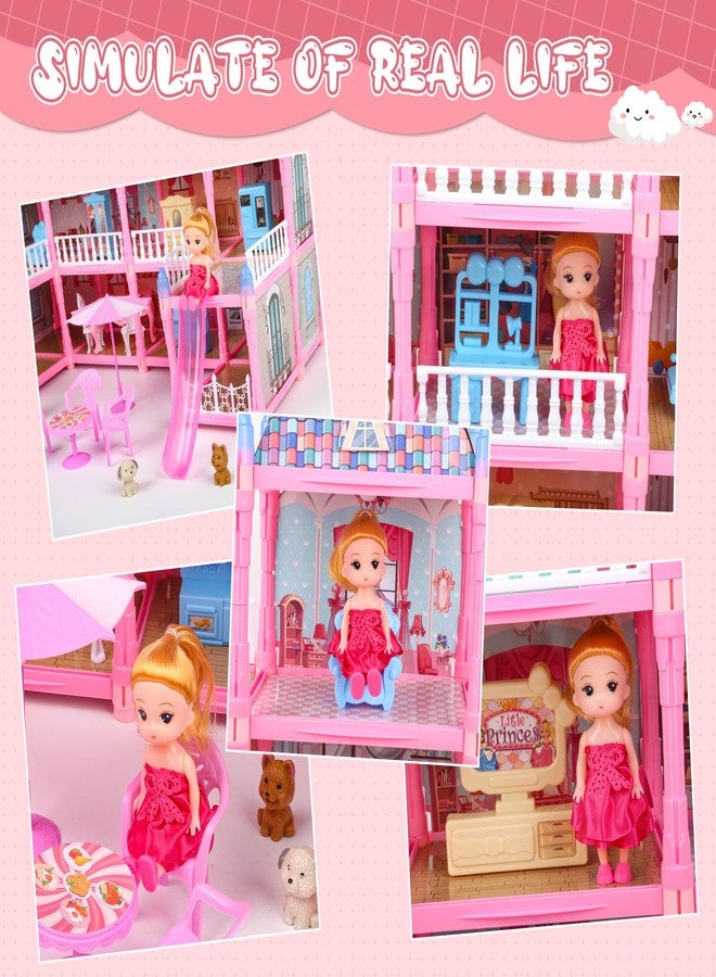 AZTWMYS Dream Doll House for Girls Toys, 2026 Dollhouse 4-Story 17 Rooms with Dolls, Lights, Pets, Furniture & Accessories, Playset Toddler Playhouse Gift for for Girls Toys - Image 4